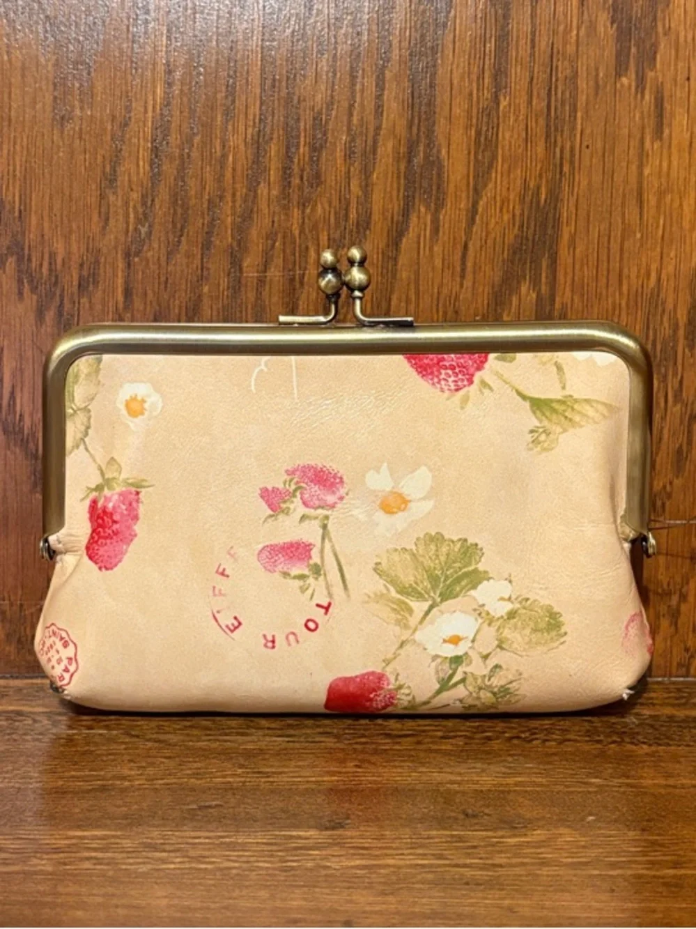 NWT-Patricia Nash-SET-Curry Tote, Fira Frame Wallet & Bag Charm-Strawberry-$337
